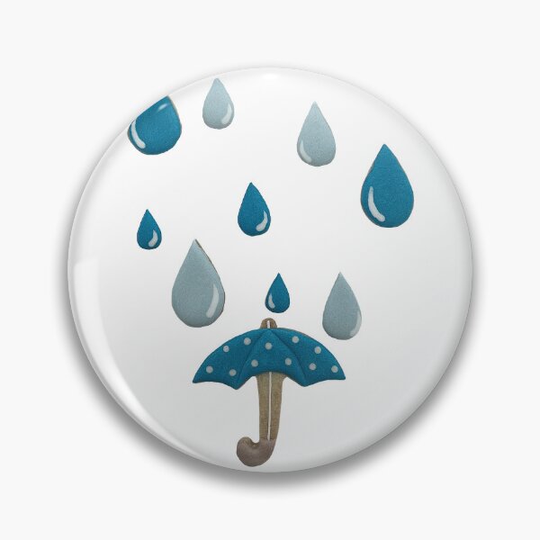 Artikelvorschau, Regentropfen und ein gepunkteter Regenschirm Royal Icing Cookies entworfen und verkauft von aiko-p.