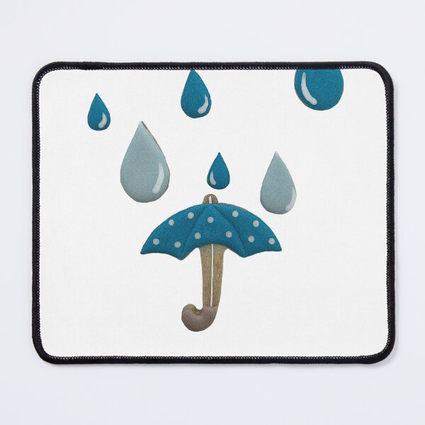 Item preview, Rain drops and a dot umbrella Royal icing cookies  designed and sold by aiko-p.