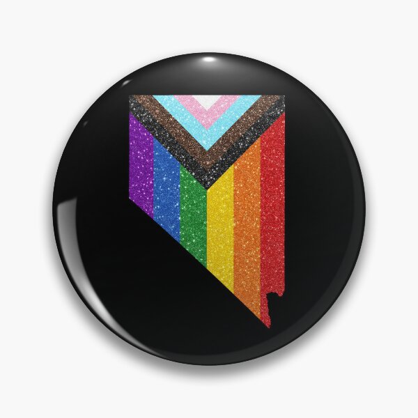 Item preview, Nevada Progress Pride Flag - LGBTQ Rainbow Flag designed and sold by shaggylocks.