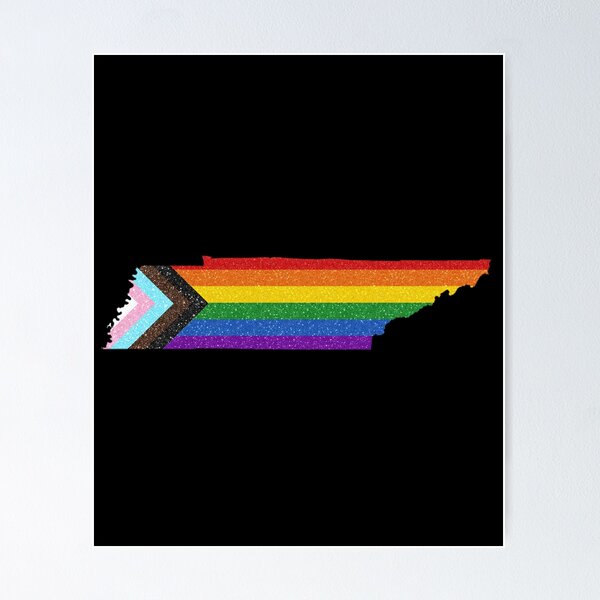 Artikelvorschau, Tennessee Progress Pride Flag - LGBTQ-Regenbogenflagge entworfen und verkauft von shaggylocks.