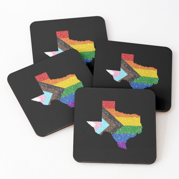 Item preview, Texas Progress Pride Flag - LGBTQ Rainbow Flag designed and sold by shaggylocks.
