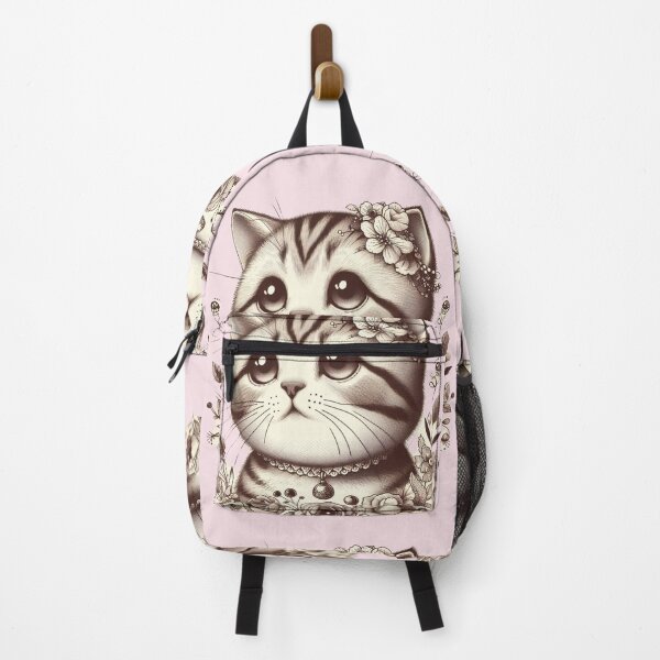 Item preview, Cute Drawing Cat Floral Style designed and sold by KTGim.