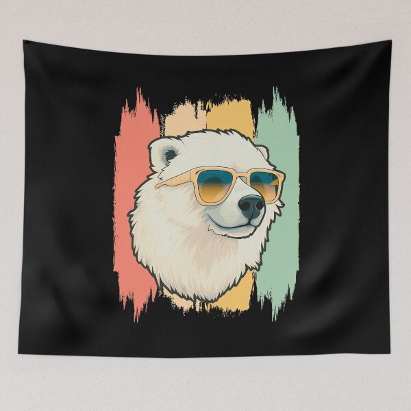 Item preview, Artic Sea Polar Bear Retro Vintage designed and sold by AussieWonders.