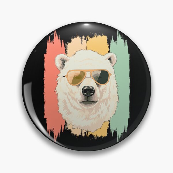 Item preview, Artic Sea Polar Bear Retro Vintage designed and sold by AussieWonders.