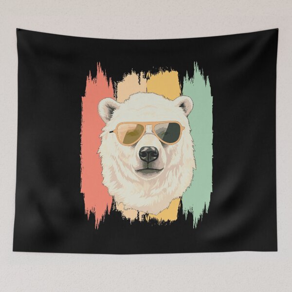 Item preview, Artic Sea Polar Bear Retro Vintage designed and sold by AussieWonders.