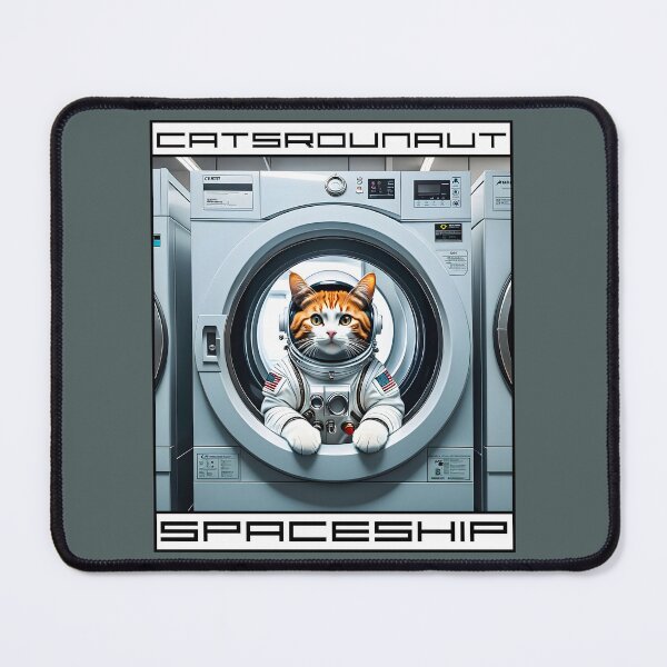 Item preview, Washing Machine Catspaceship designed and sold by chilangopride.