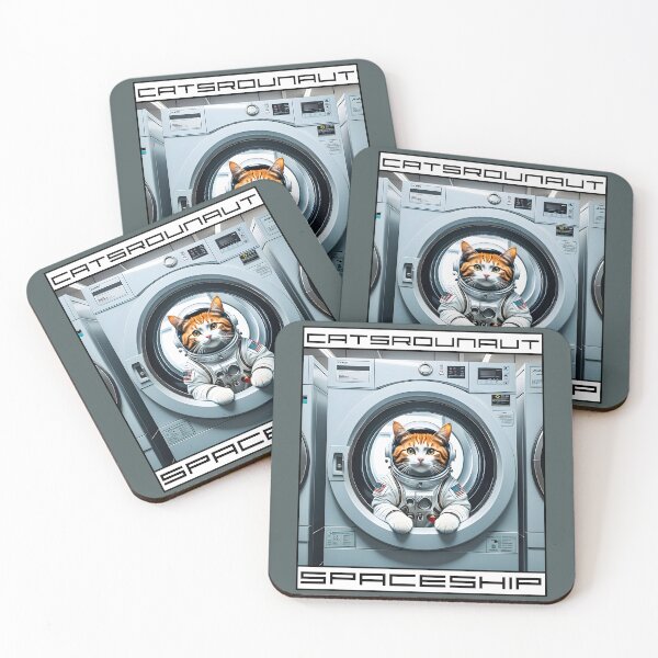 Item preview, Washing Machine Catspaceship designed and sold by chilangopride.