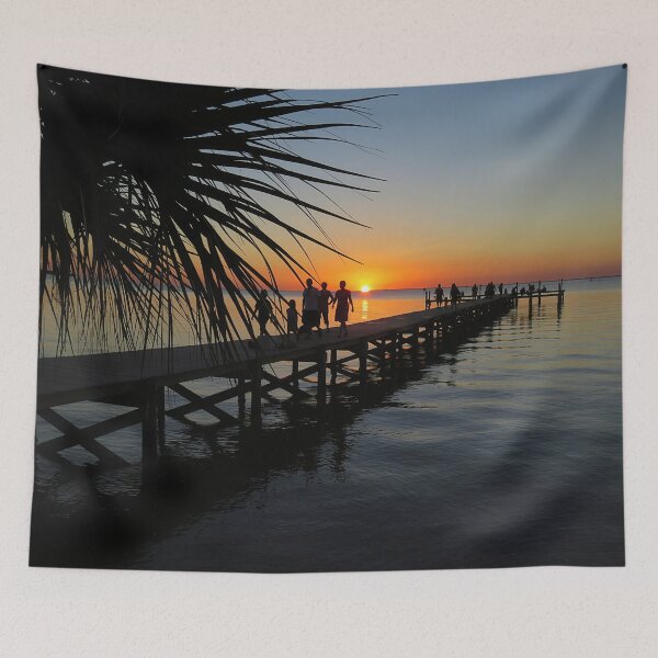 Item preview, Sunset at Little Harbor Pier Florida designed and sold by Linda Walsh.