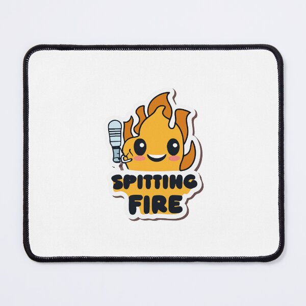 Item preview, Spitting Fire - Rap Microphone and Emoji Combo designed and sold by NiftyWrx.