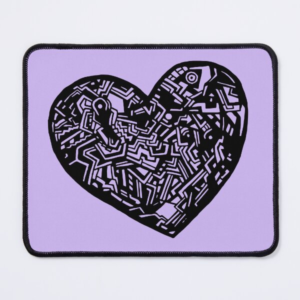 Item preview, Geometric Solid Heart_Black_FLC designed and sold by Jemma Rich.