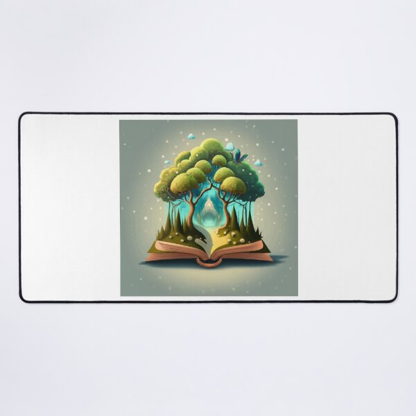 Item preview, Magical Forest Book Fantasy Sticker designed and sold by NiftyWrx.