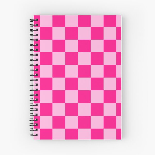 Item preview, Checkered squares hot pink light pink retro geometric pattern designed and sold by PLdesign.