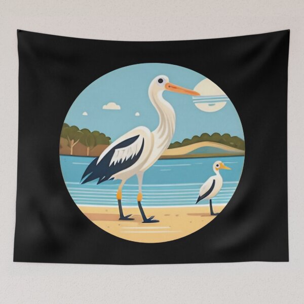 Item preview, Stork Bird Design: Express Your Style with Unique Artwork on Redbubble designed and sold by Luxuriously.