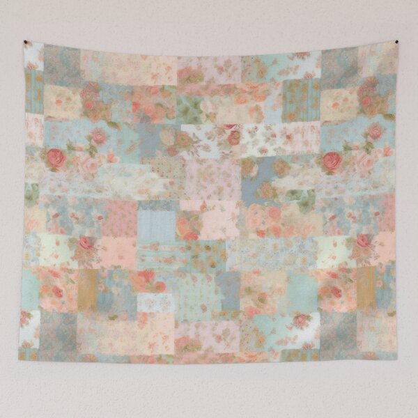 Item preview, Vintage flowers,roses,patchwork,summer pattern  designed and sold by MariaMarinova.