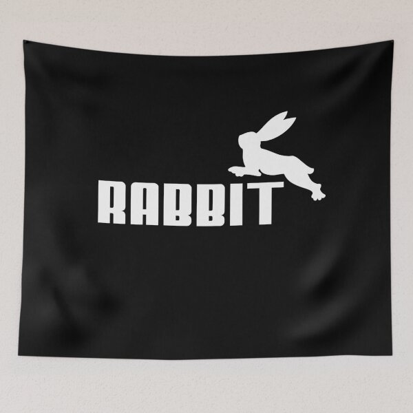 Item preview, Rabbit Logo (white) designed and sold by MargiKnights.