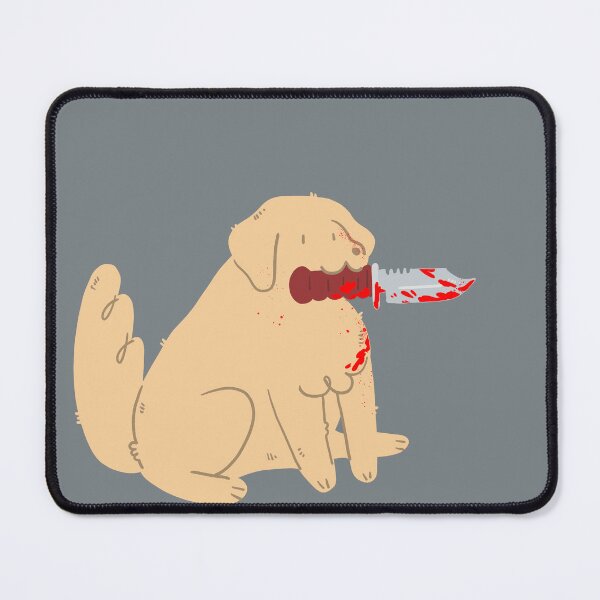 Item preview, golden retriever with hunting knife.. *Cutely designed and sold by Childish by Design.