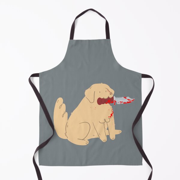 Item preview, golden retriever with hunting knife.. *Cutely designed and sold by Childish by Design.