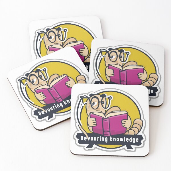 Item preview, Devouring Knowledge - Bookworm Comic Sticker designed and sold by NiftyWrx.