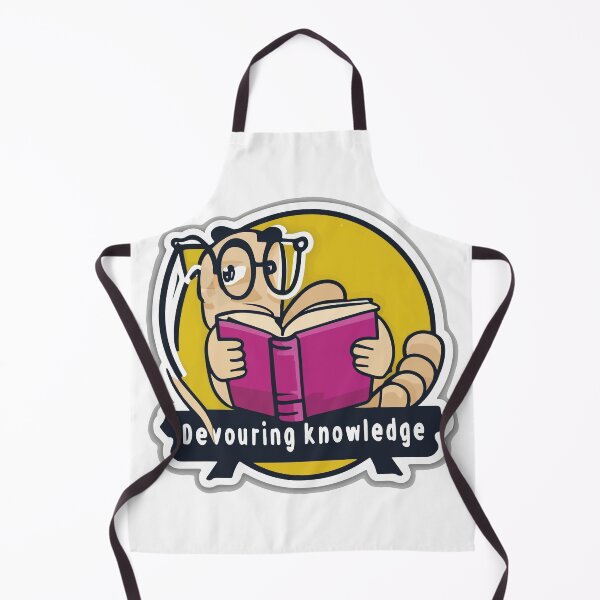 Item preview, Devouring Knowledge - Bookworm Comic Sticker designed and sold by NiftyWrx.