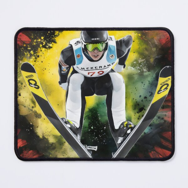 Item preview, Ski jumper in action. designed and sold by MyHappyArtShop.