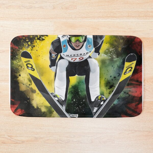 Item preview, Ski jumper in action. designed and sold by MyHappyArtShop.