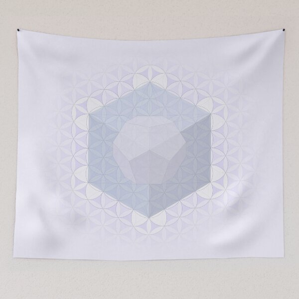 Item preview, Metatrons Cube In Blue designed and sold by kernowerno.