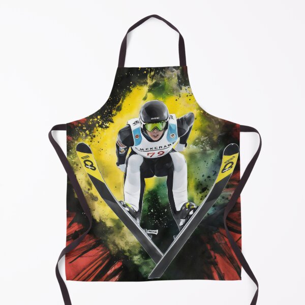 Item preview, Ski jumper in action. designed and sold by MyHappyArtShop.