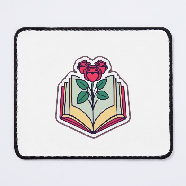 Item preview, Intertwined Roses and Heart Open Book Design designed and sold by NiftyWrx.