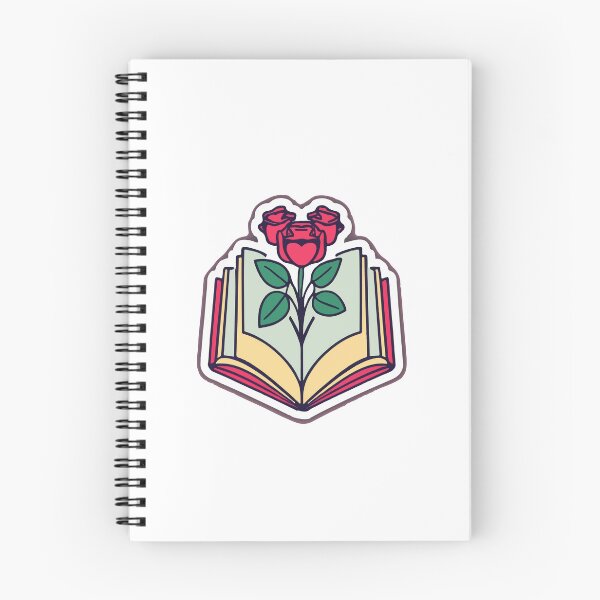 Item preview, Intertwined Roses and Heart Open Book Design designed and sold by NiftyWrx.