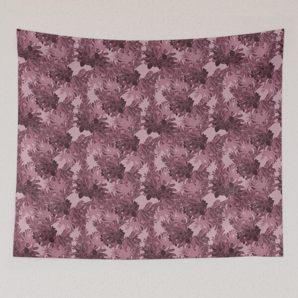 Item preview, Pink Banksia Leaves - Vibrant Australian Bush Art Print, Blue Mountains Inspiration designed and sold by Jay Dee Dearness.