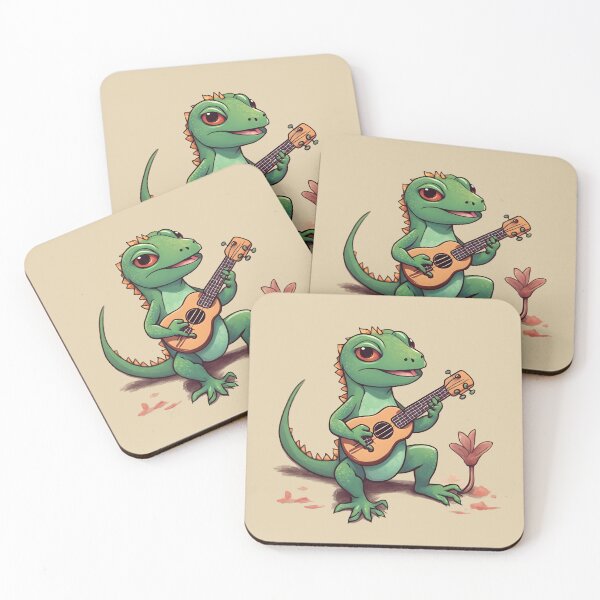 Item preview, Cool lizard with guitar designed and sold by Megan-creates.