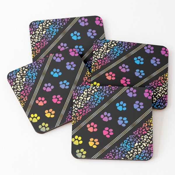 Item preview, Animal print and dog paw print pattern designed and sold by SimoesArtistry.