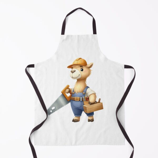 Item preview, Carpenter Lama cartoon style designed and sold by Alex CrazyDesigns.