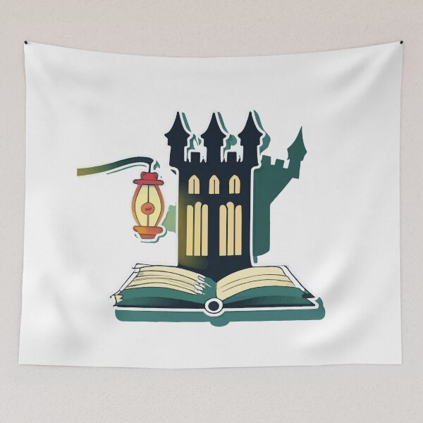 Item preview, Enchanted Castle Lantern - Fairytale Book Shadow Design designed and sold by NiftyWrx.