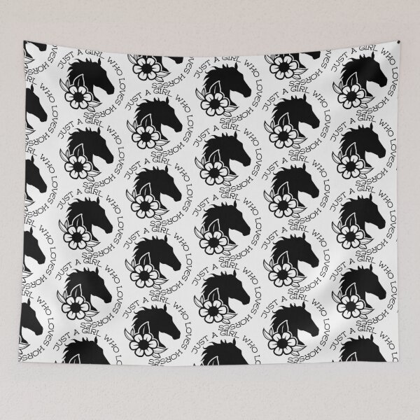 Item preview, Just a girl who loves horses designed and sold by SimoesArtistry.