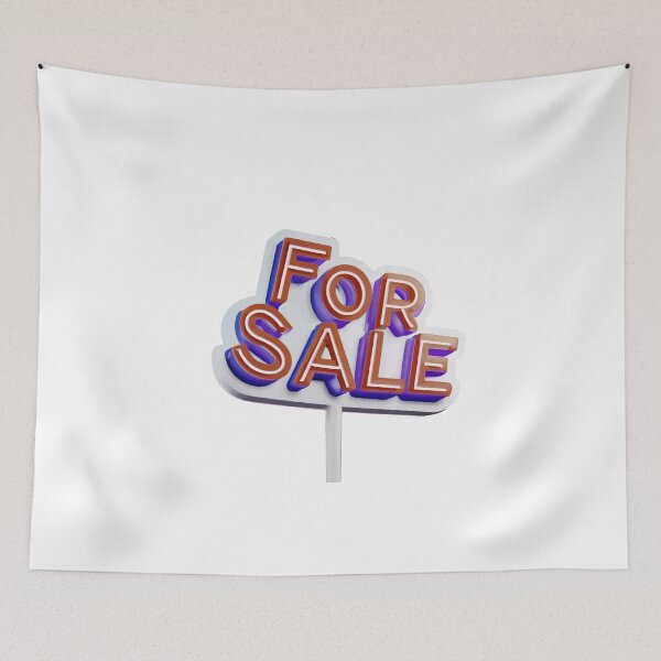Item preview, Modern 3D For Sale Sign - Real Estate Themed Art designed and sold by NiftyWrx.