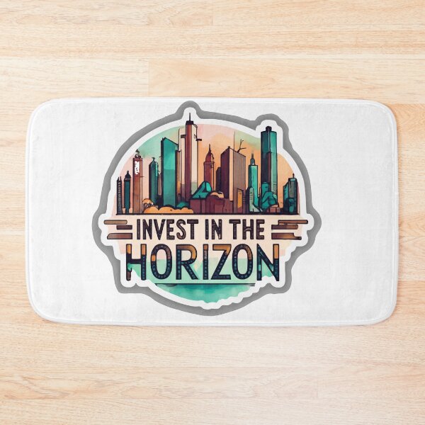 Item preview, Elegant City Skyline - Invest In The Horizon Watercolor Art designed and sold by NiftyWrx.