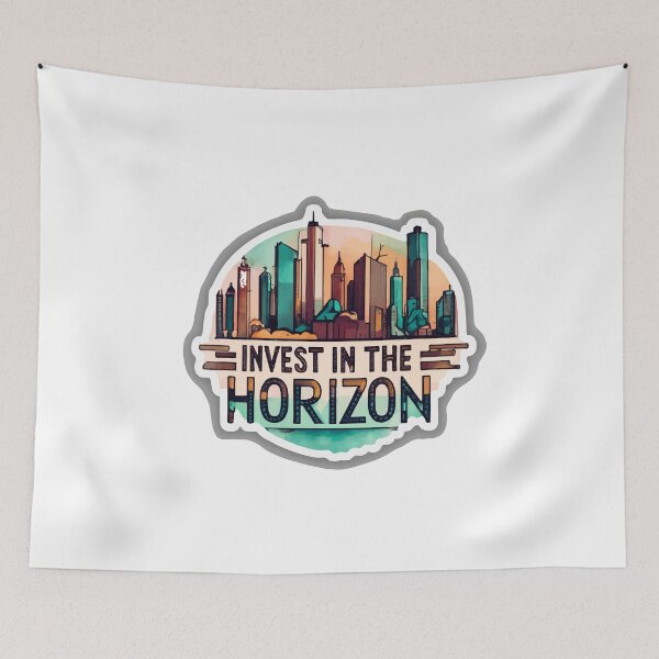 Item preview, Elegant City Skyline - Invest In The Horizon Watercolor Art designed and sold by NiftyWrx.