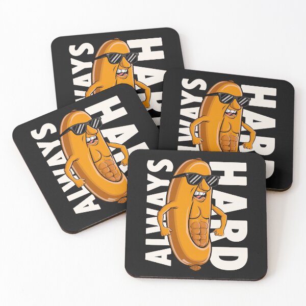 Artikelvorschau, Lustiges T-Shirt mit Aufschrift „Always Hard-Ripped Sausage“ entworfen und verkauft von Witty Shirts.