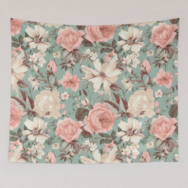 Item preview, Vintage flowers,roses,summer pattern  designed and sold by MariaMarinova.