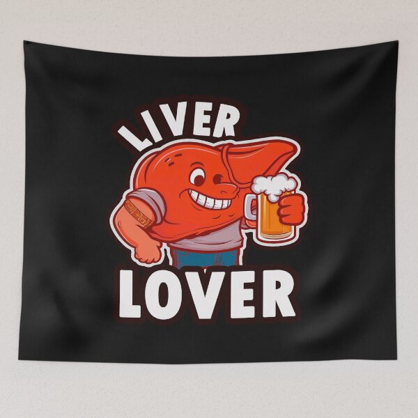 Item preview, Liver Lover Funny Drinking Buddy T-Shirt designed and sold by Witty Shirts.