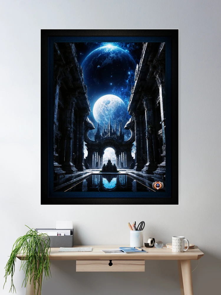 The Grand View Of The Cosmos AI Concept Art by Xzendor7 - An Awe-inspiring Sight To Behold 2 The Grand View Of The Cosmos Captivating AI Concept Art by Xzendor7 Room Decor Sci-Fi Fantasy Poster Art Print