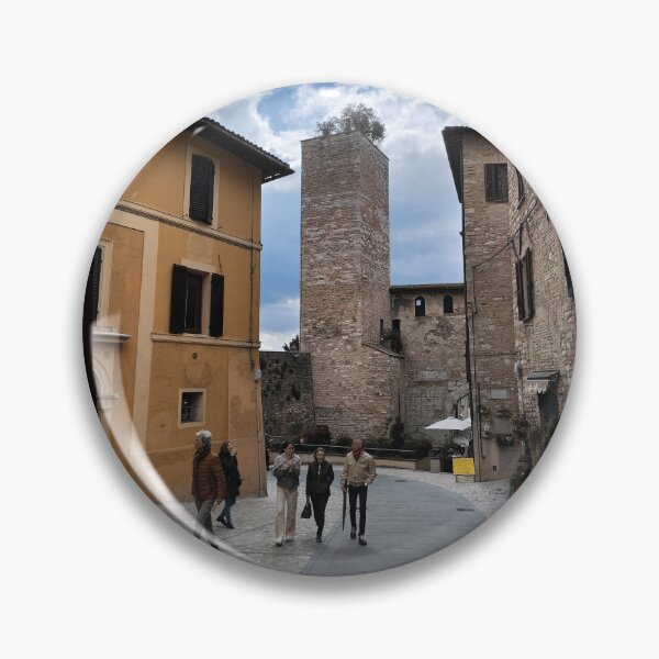 Item preview, Glimpse with Medieval Tower in Spello designed and sold by EpicVistas.