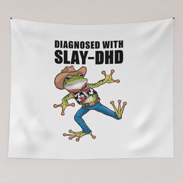Item preview, Frog Diagnosed with slay dhd designed and sold by yessytenra.