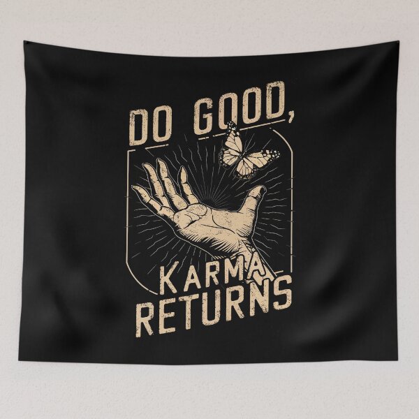 Item preview, Positive Vibes Do Good Karma Returns Inspiration Saying designed and sold by Quirky Shirts.