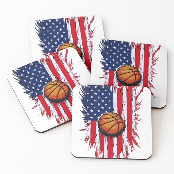 Item preview, Vintage American Flag Basketball T-Shirt: Patriotic Distressed Design designed and sold by BoughtTheTShirt.