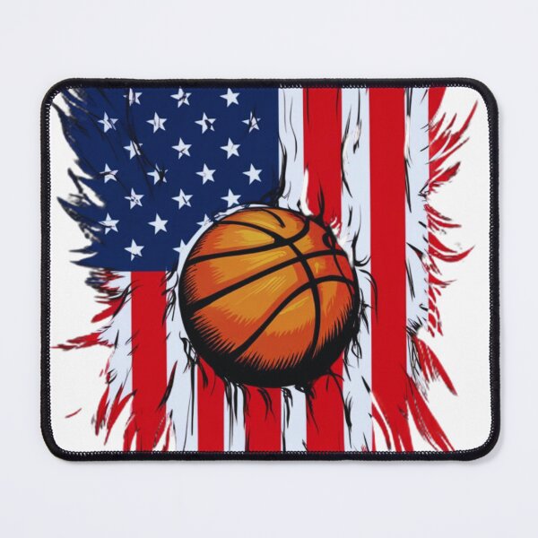 Item preview, Vintage American Flag Basketball T-Shirt: Patriotic Distressed Design designed and sold by BoughtTheTShirt.