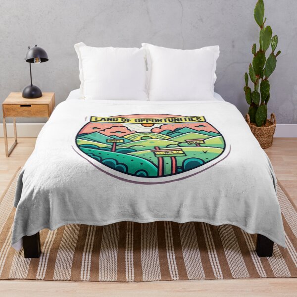 Item preview, Land Of Opportunities Pastel Landscape designed and sold by NiftyWrx.