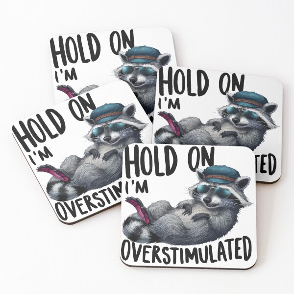 Item preview, Hold On I'm Overstimulated Meme designed and sold by yessytenra.