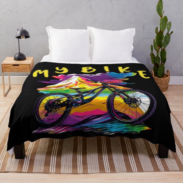 Item preview, mountain biker - MTB designed and sold by FlowersColorful.